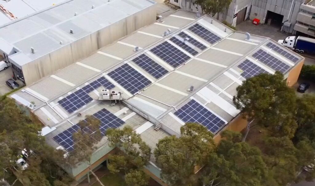Solar power system installed at Allprint Graphics in Rydalmere by Solahart Sydney
