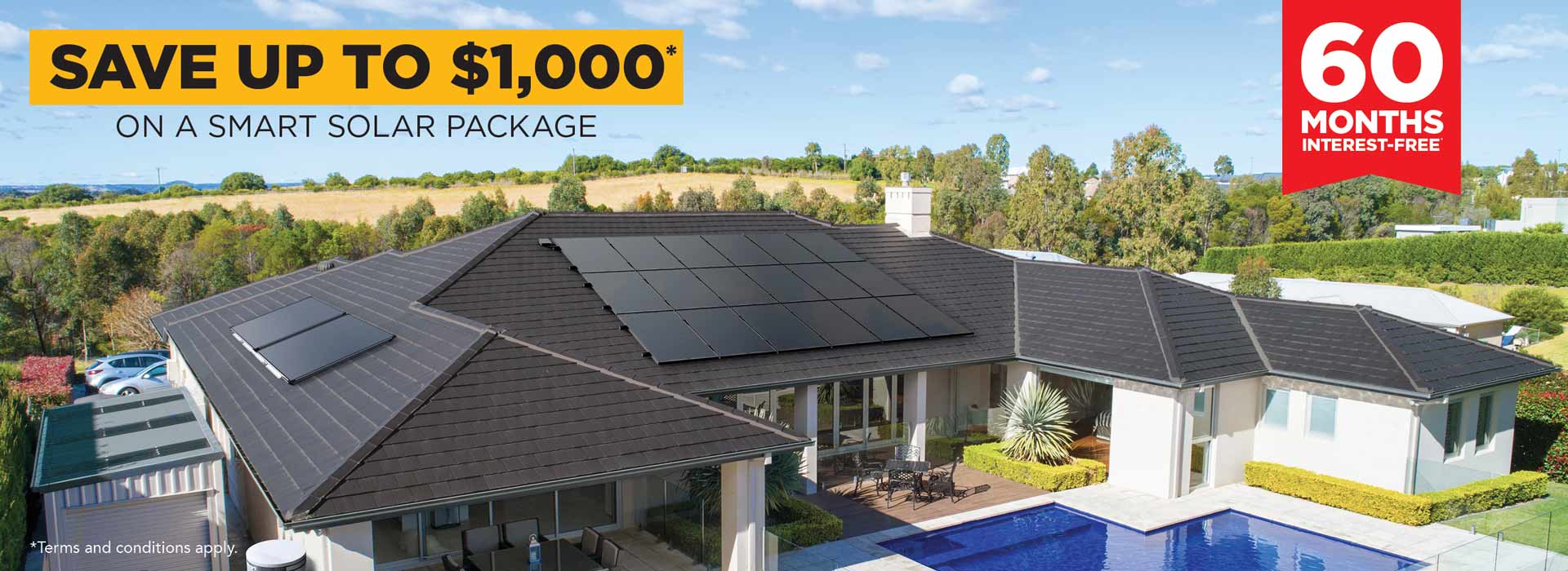 Save up to $1000 on a smart solar package from Solahart Sydney, includes solar power systems and solar hot water systems installed in Sydney